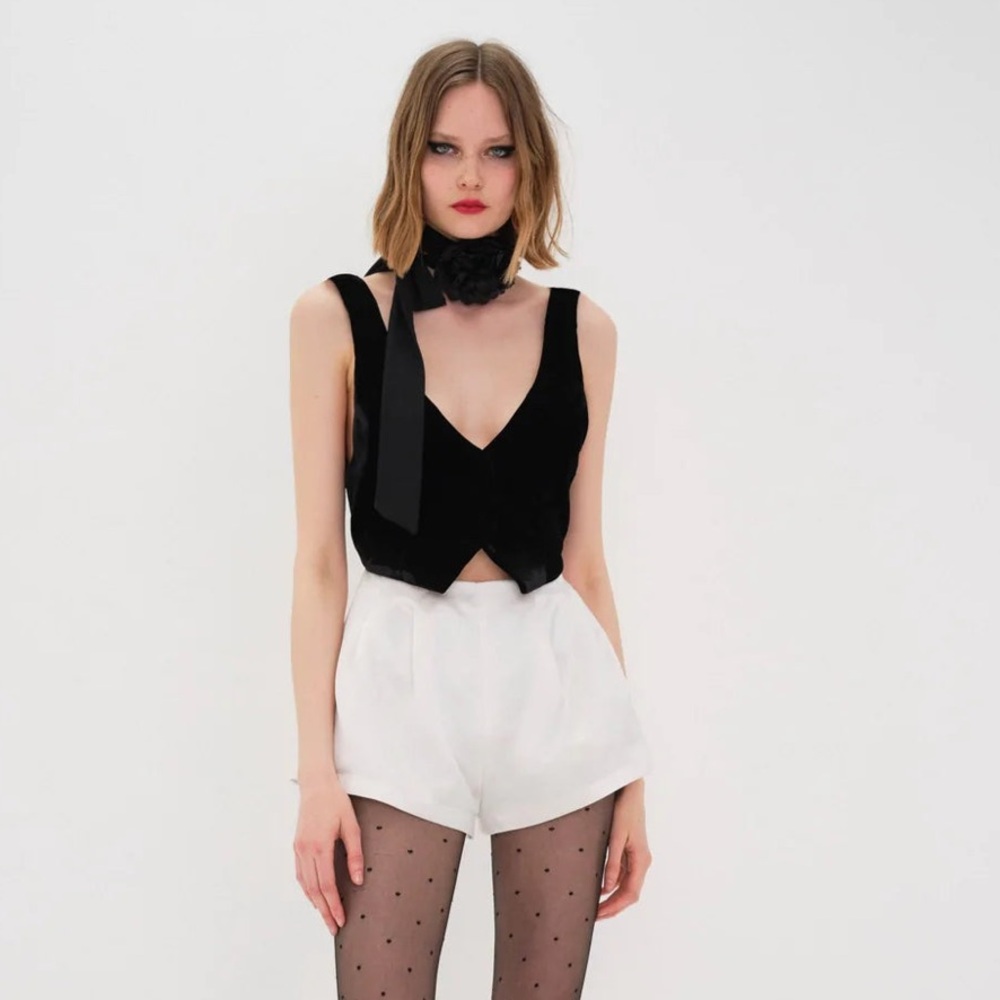 For love and lemons Drew velvet romper
